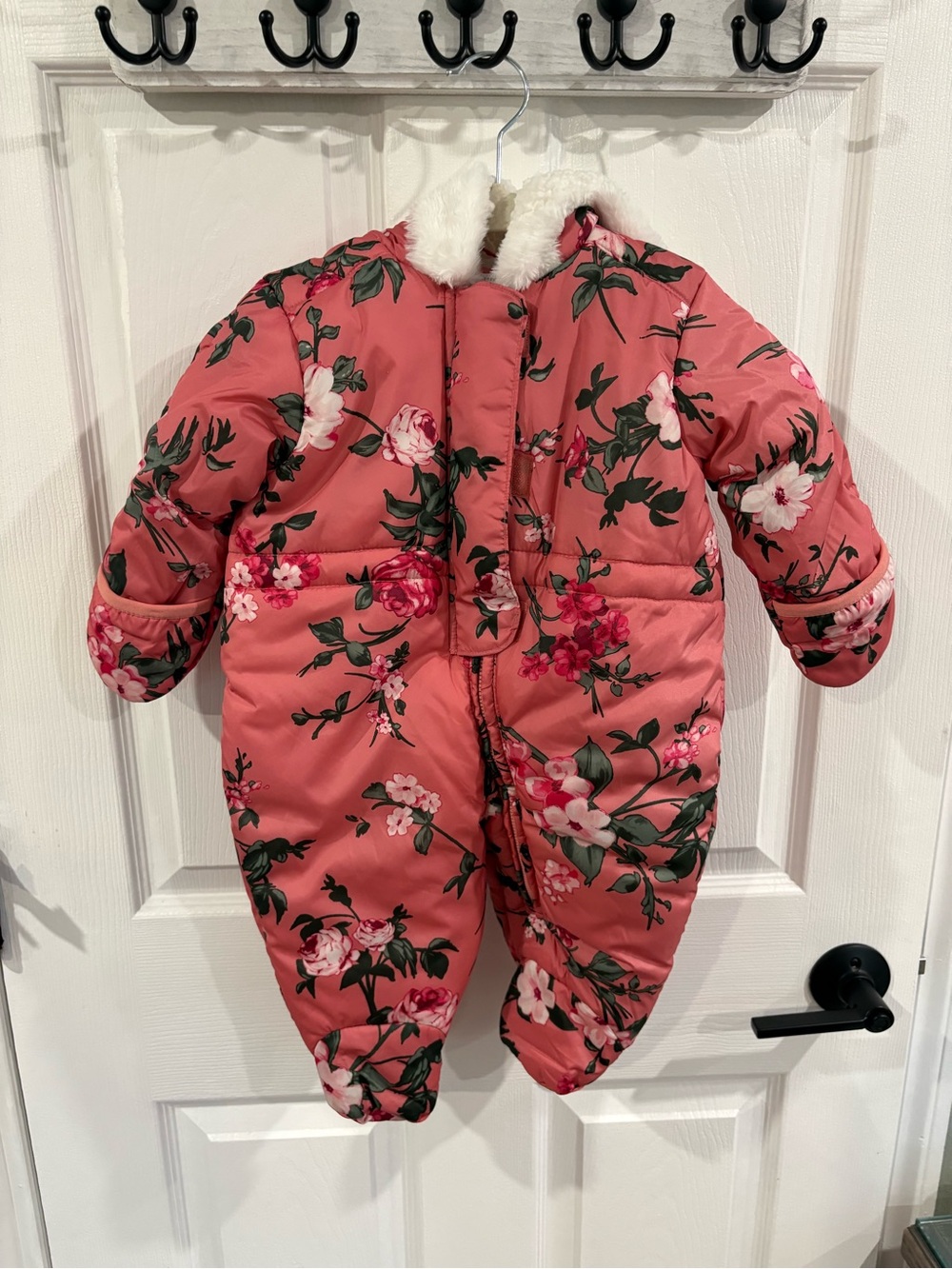The Children’s Place Pink Floral Baby Bunting Snow Suit